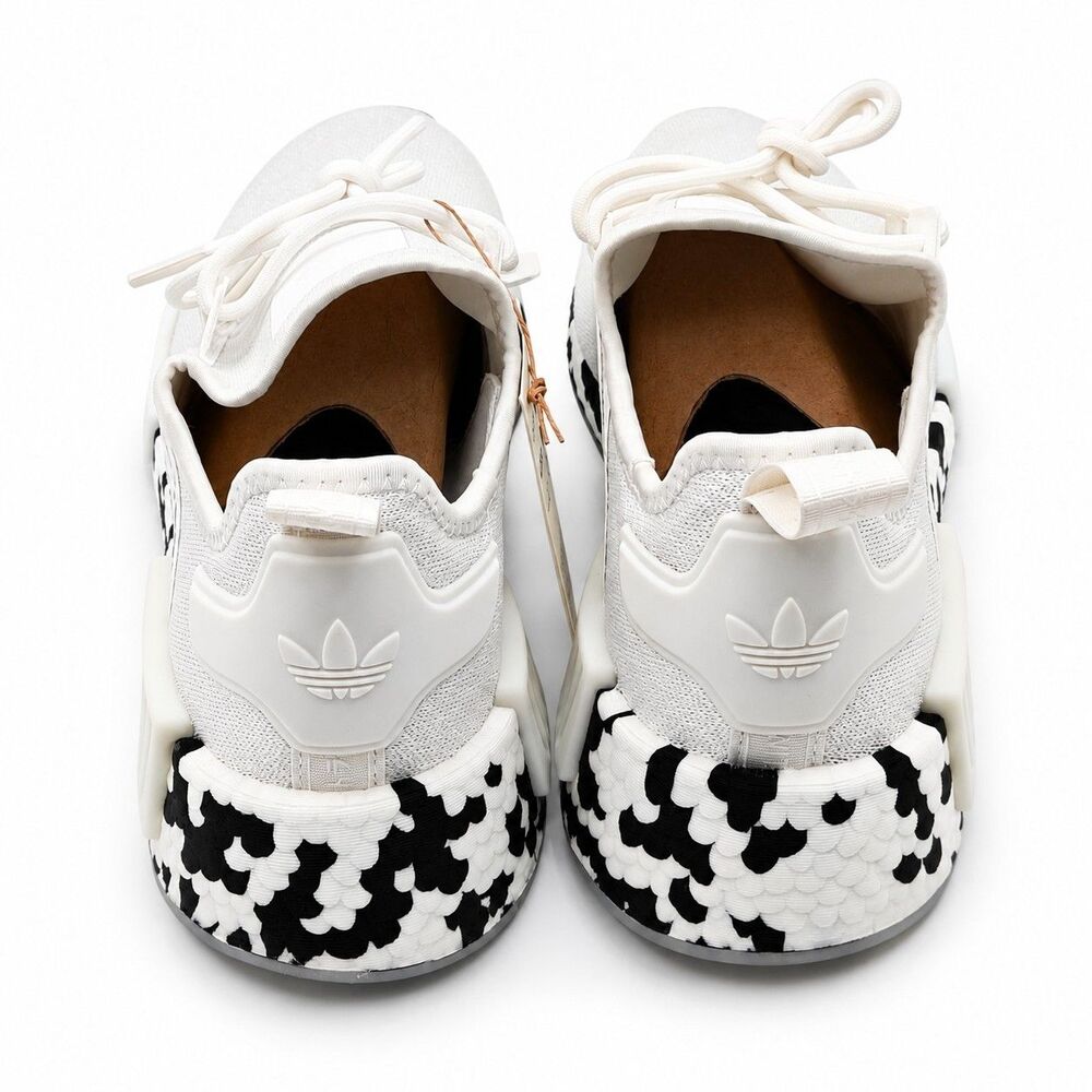 adidas Originals NMD_R1 GZ4307 White Black Boost Sneakers Men’s Size 8.5 - Picture 6 of 8
